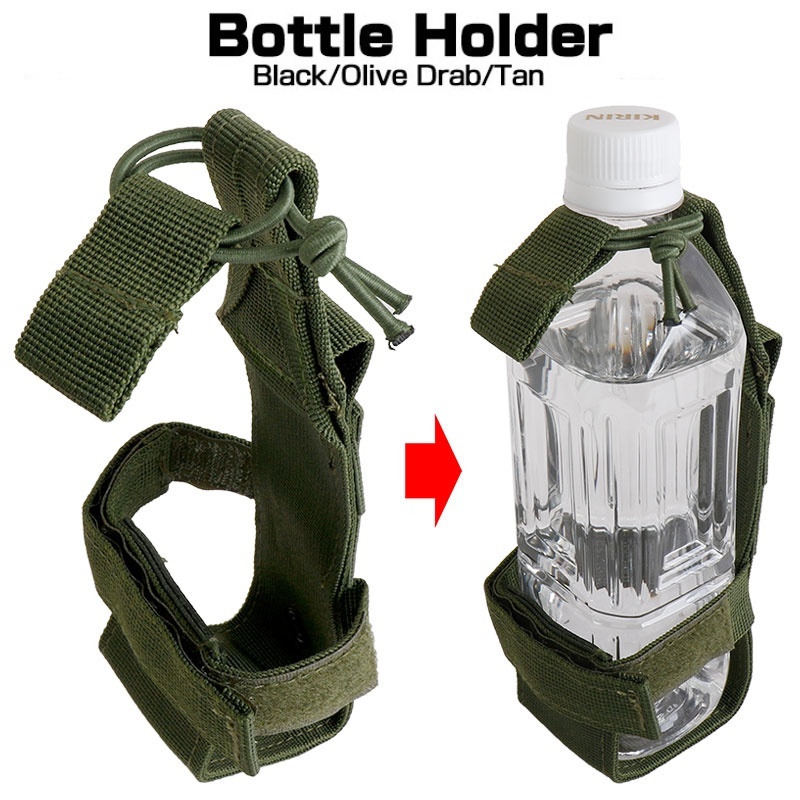 Tech Accessories Pouch - Molle Water Bottle Holder Belt Nylon