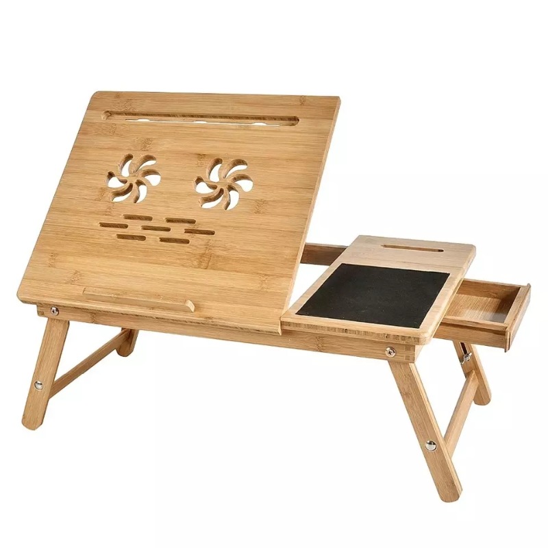 Laptop Stand Bamboo - Bamboo Adjustable Computer Laptop Computer Desk