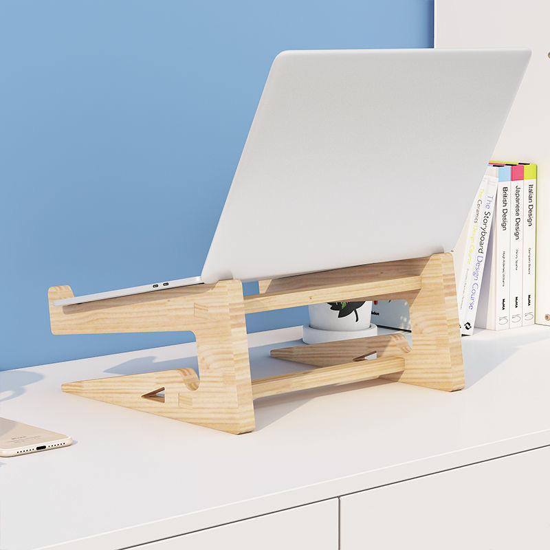 Laptop Stand Bamboo - Laptop Stand for MacBook Pro Notebook