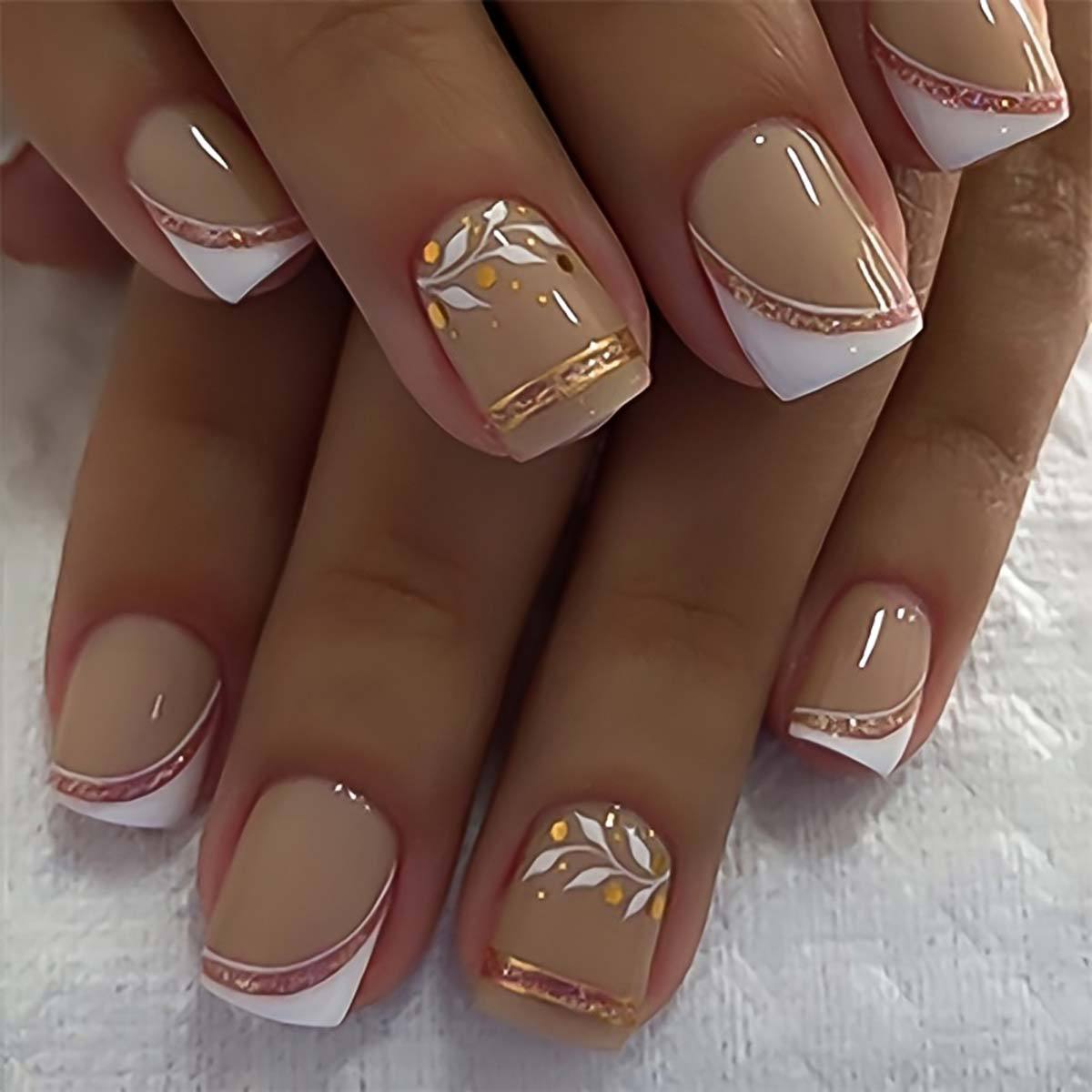 Nude Short Square Press On Nai - Nail Tech Accessories recension och pris