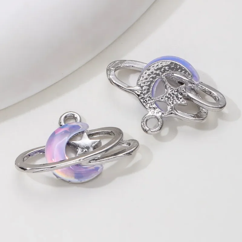 9pcs New Star Moon Enamel Char - Y2K Tech Accessories recension och pris