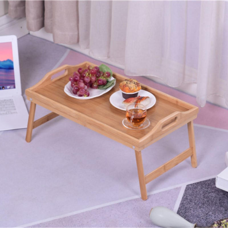 Portable Bamboo Wood Bed Tray  - Laptop Stand Bamboo recension och pris
