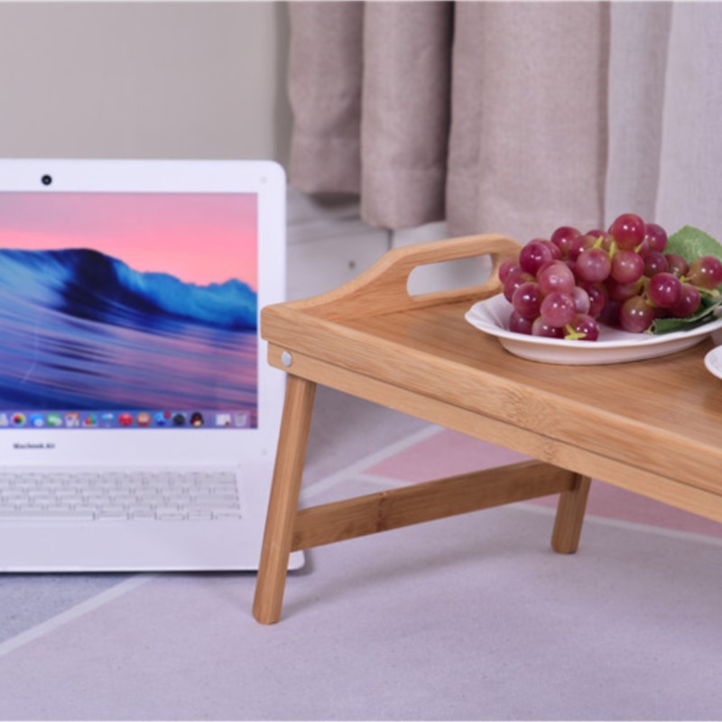Portable Bamboo Wood Bed Tray  - Laptop Stand Bamboo recension och pris