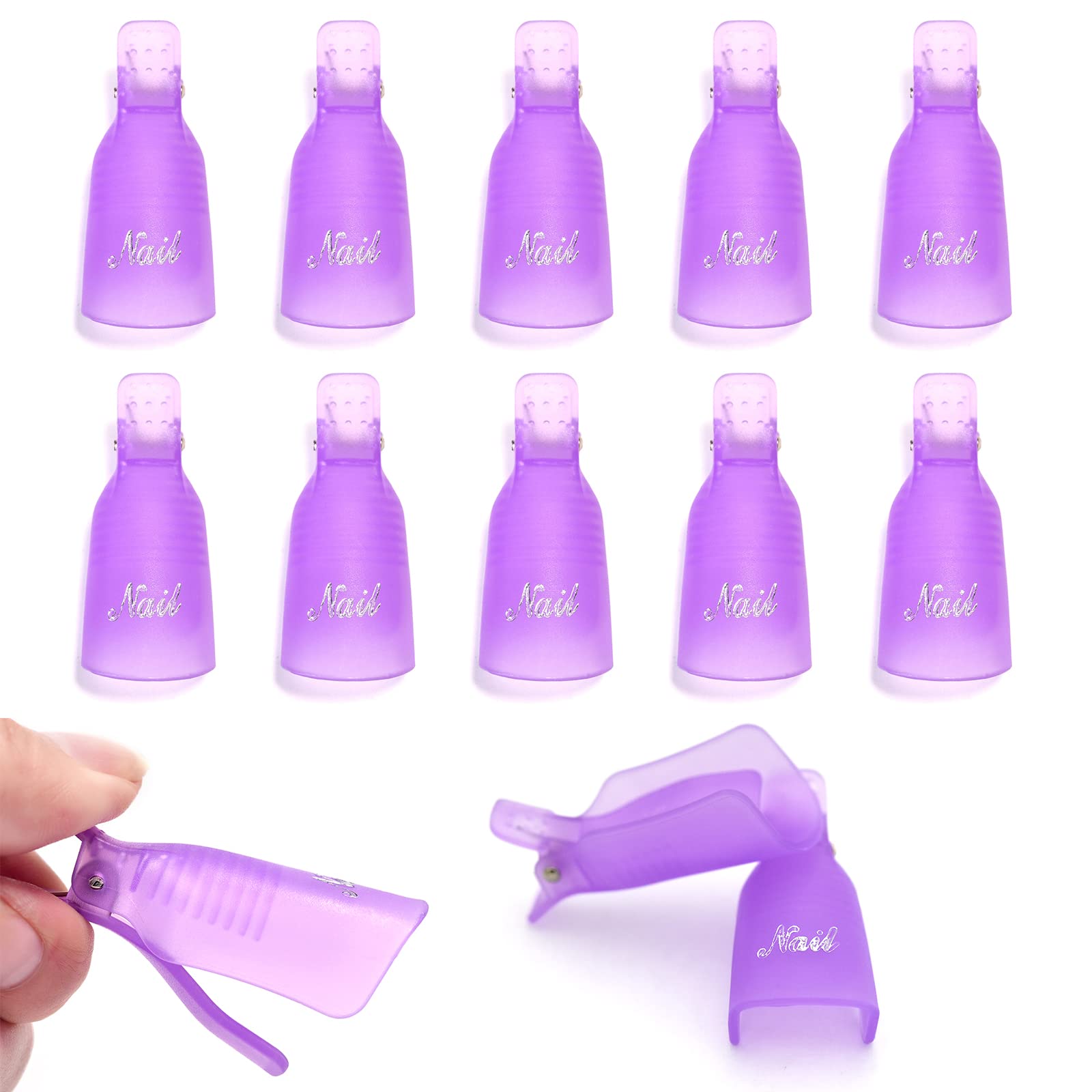 10Pcs Plastic Nail Art Soak Of - Nail Tech Accessories recension och pris