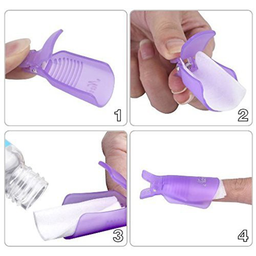 10Pcs Plastic Nail Art Soak Of - Nail Tech Accessories recension och pris