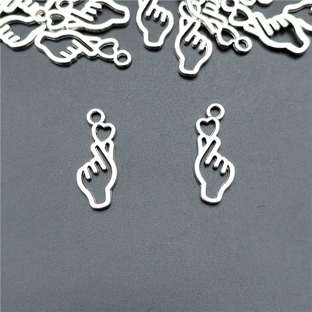 10-100pcs Finger Heart Diy Jew - Y2K Tech Accessories recension och pris