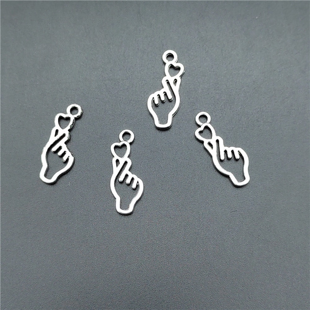 10-100pcs Finger Heart Diy Jew - Y2K Tech Accessories recension och pris