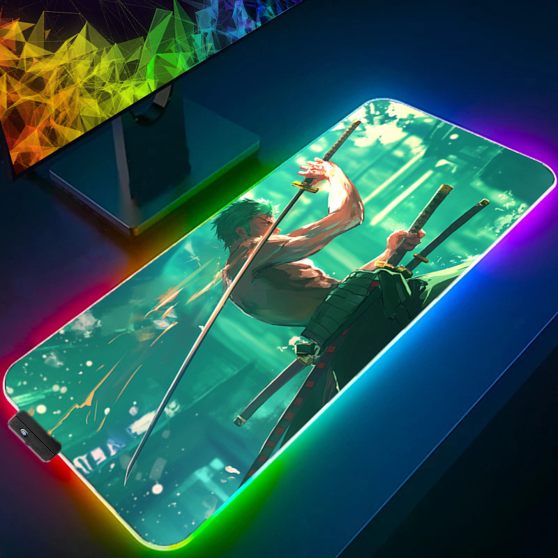 ONE PIECE Zoro Mouse Pad RGB G - Tech Accessories Desk recension och pris