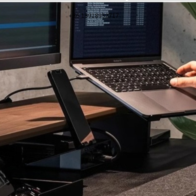 Ergonomic Aluminum Monitor Ris - Laptop Stand Bamboo recension och pris