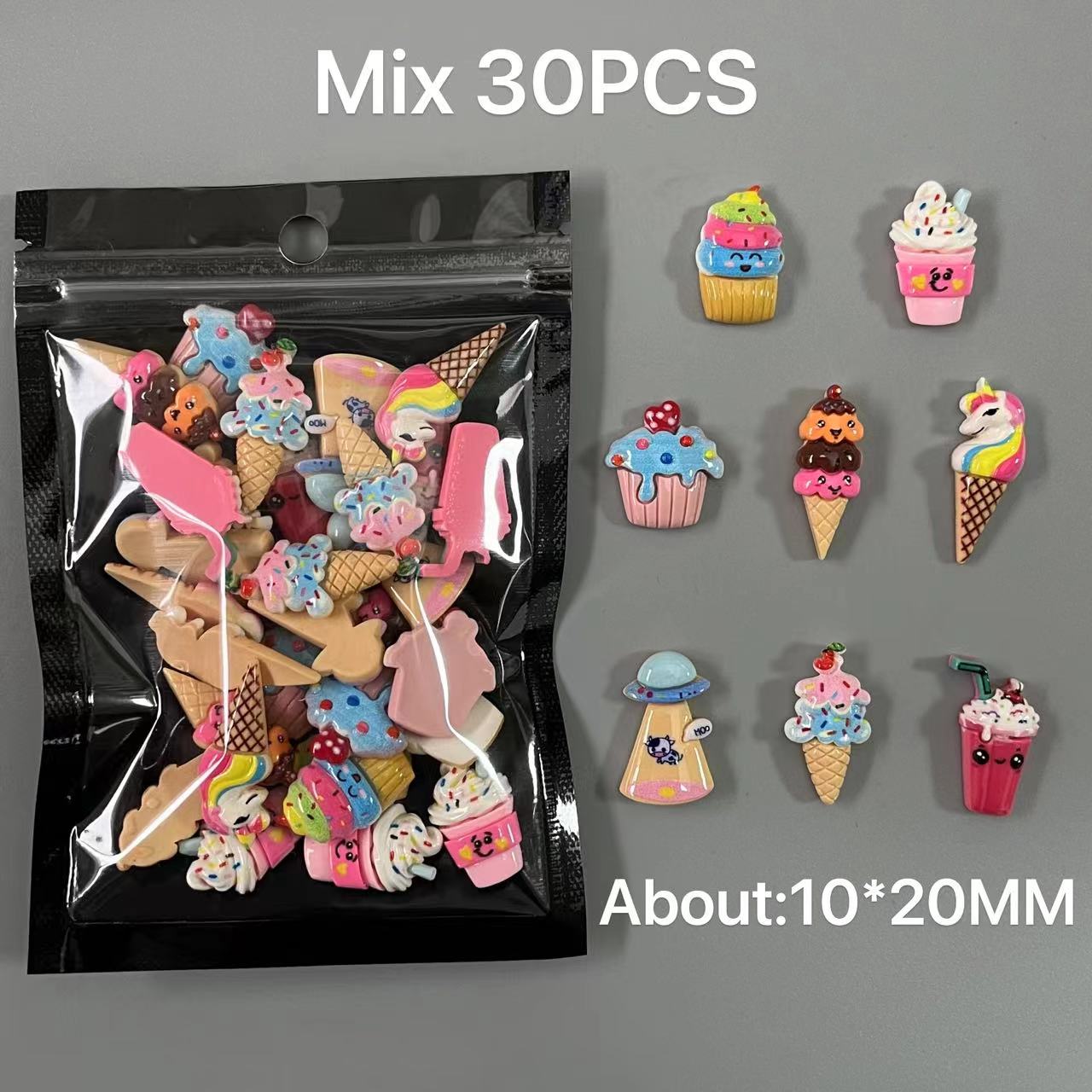 Cute Cartoon Resin Candy Glitt - Y2K Tech Accessories recension och pris