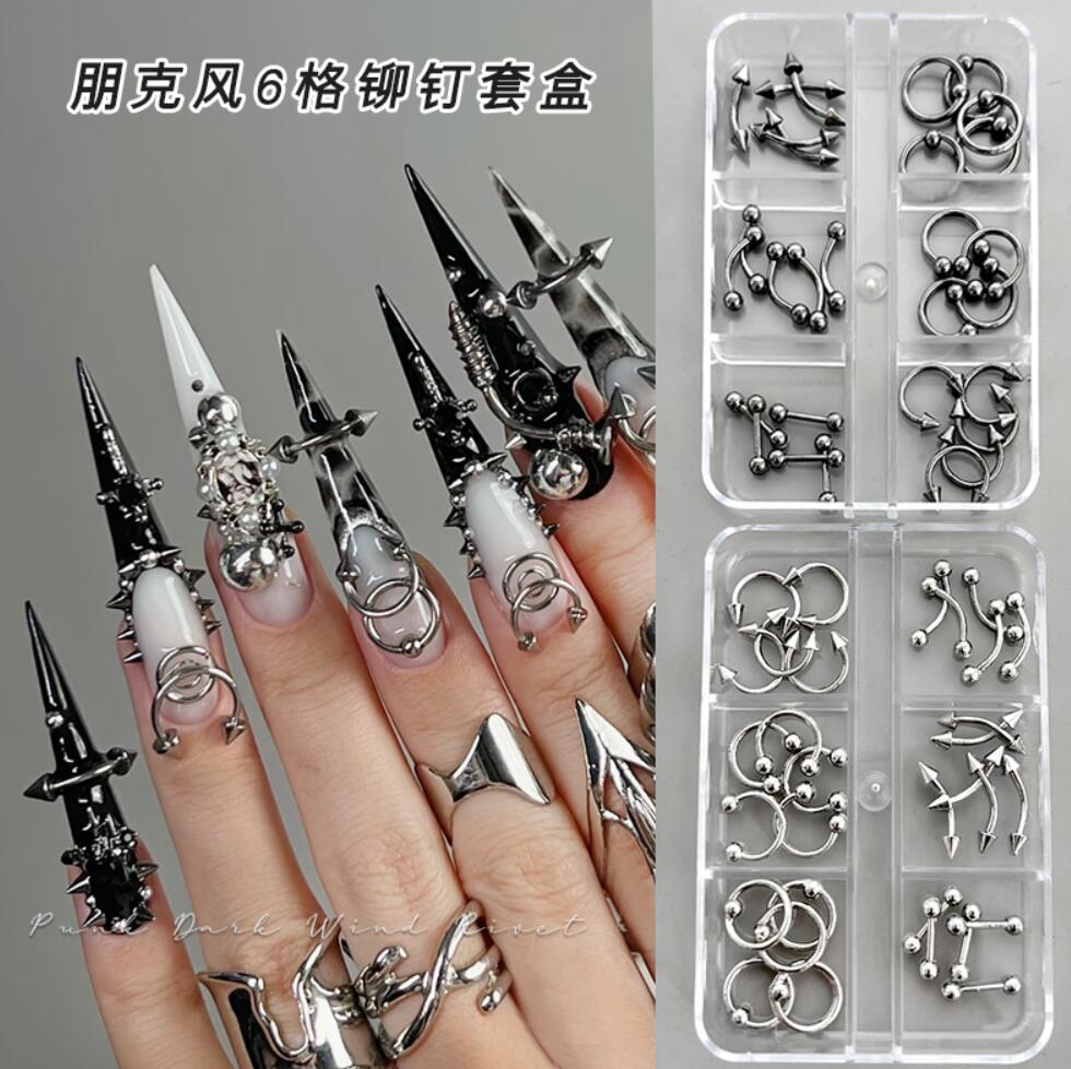 30pcs Mixed Punk Pierced Rivet - Y2K Tech Accessories recension och pris