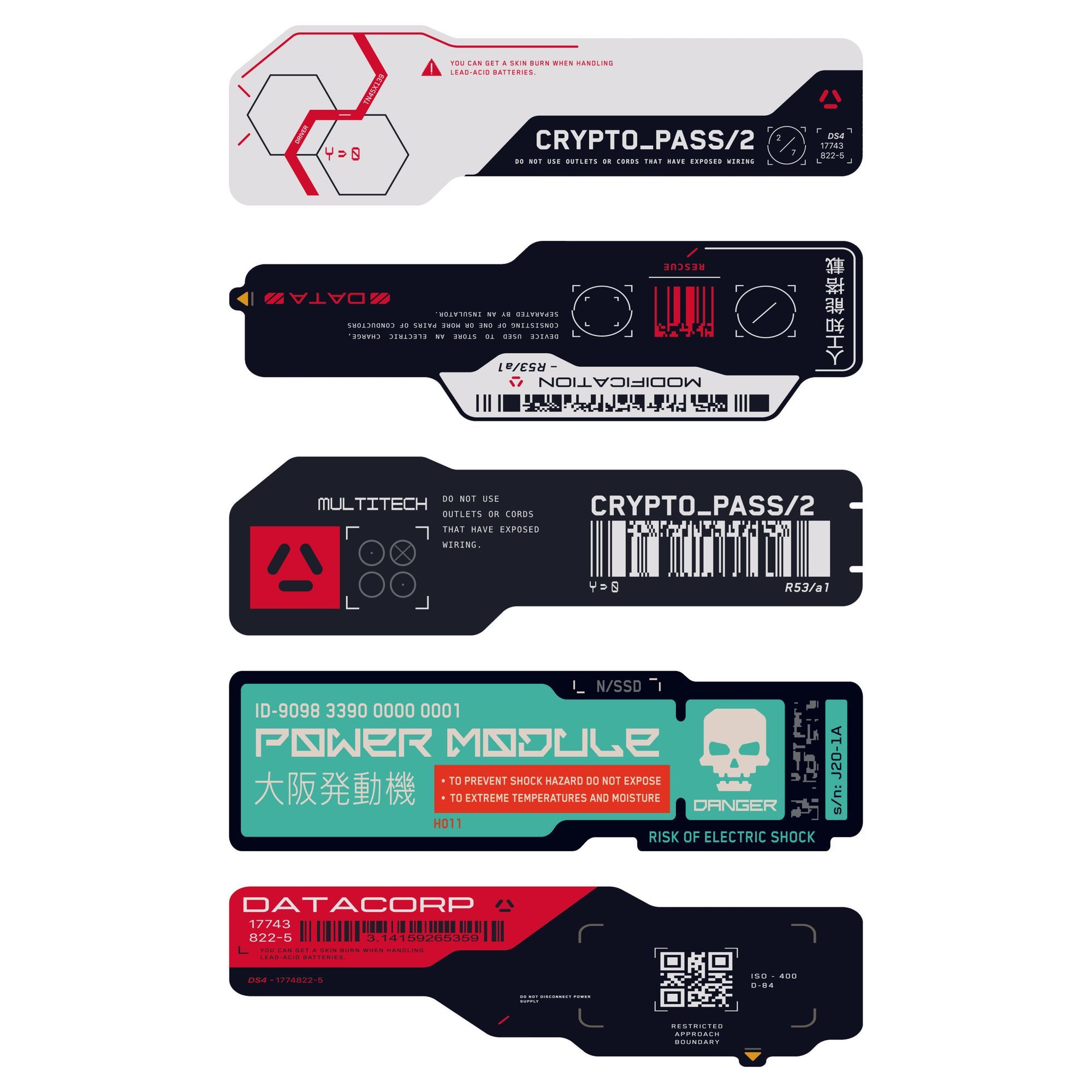 Cyberpunk Tech QR Code Vinyl S - Tech Accessories For Laptop recension och pris