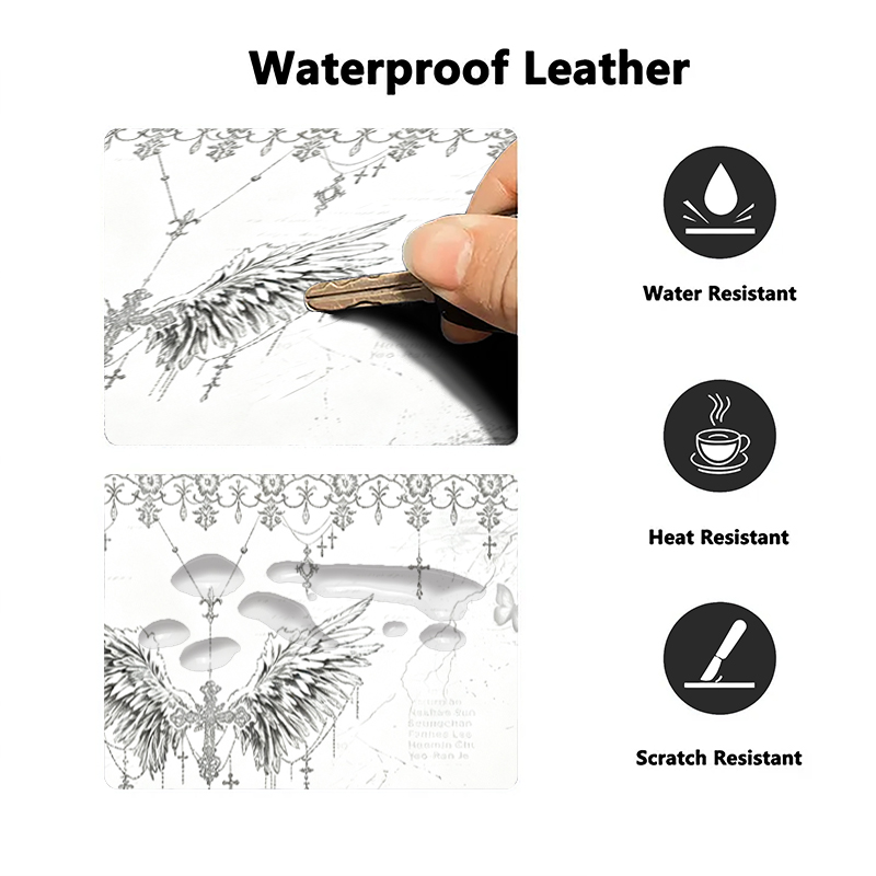 Leather Mousepad Black White A - Tech Accessories Desk recension och pris