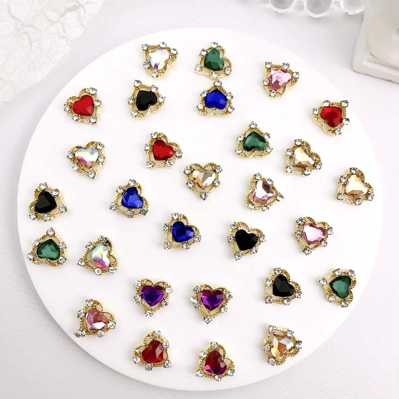 10pcs Luxury Alloy Nail Charms - Y2K Tech Accessories recension och pris