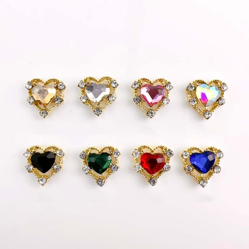 10pcs Luxury Alloy Nail Charms - Y2K Tech Accessories recension och pris
