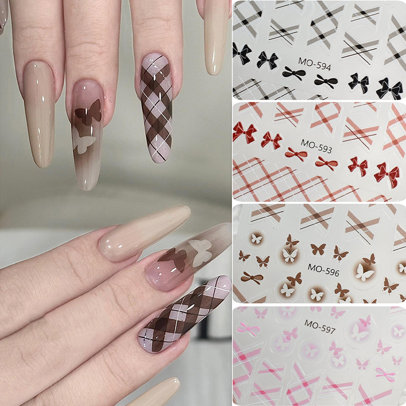 1pc White Bowknot Nail Art Dec - Y2K Tech Accessories recension och pris