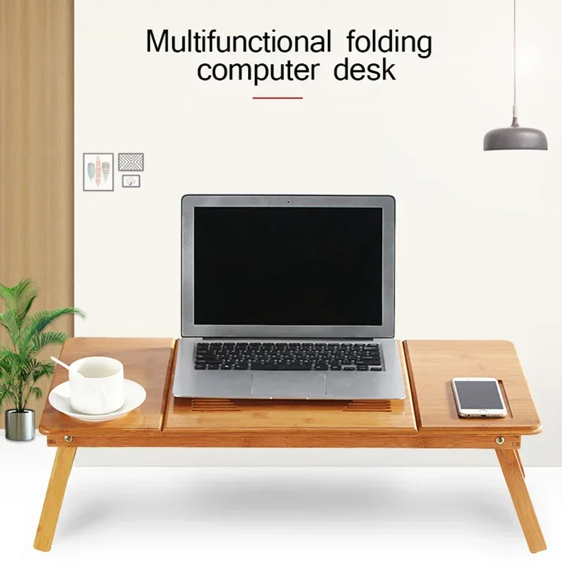Adjustable Bamboo Laptop Desk/ - Laptop Stand Bamboo recension och pris