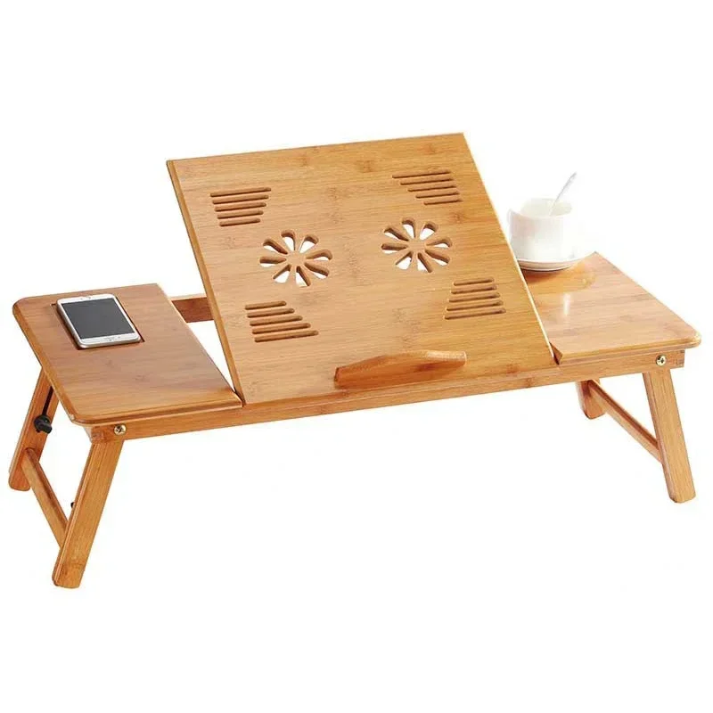 Adjustable Bamboo Laptop Desk/ - Laptop Stand Bamboo recension och pris