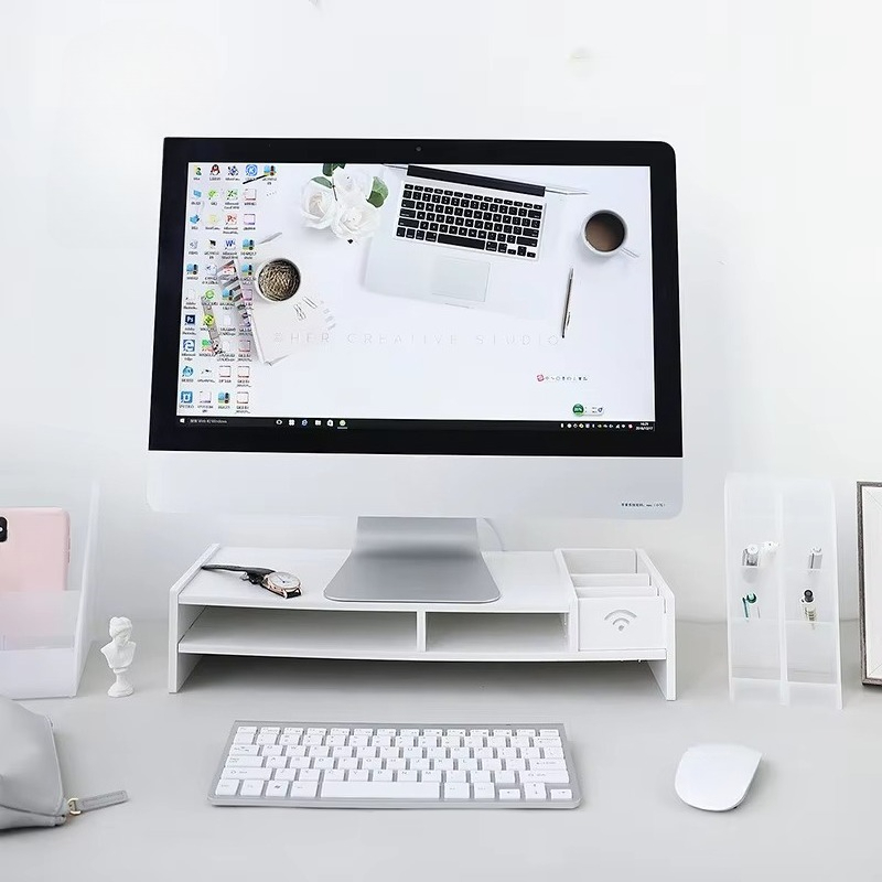 &cSpace Saving 2 Tier Bamboo L - Laptop Stand Bamboo recension och pris